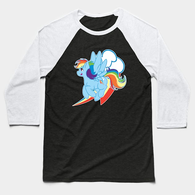 Loyal Rainbow Dash Baseball T-Shirt by Eiskafe